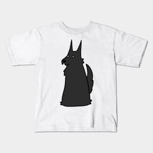 Black German Shepherd Kids T-Shirt